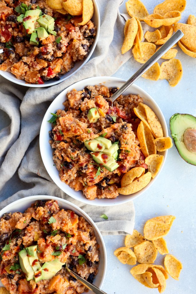 sweet potato & black bean quinoa chili | cait's plate