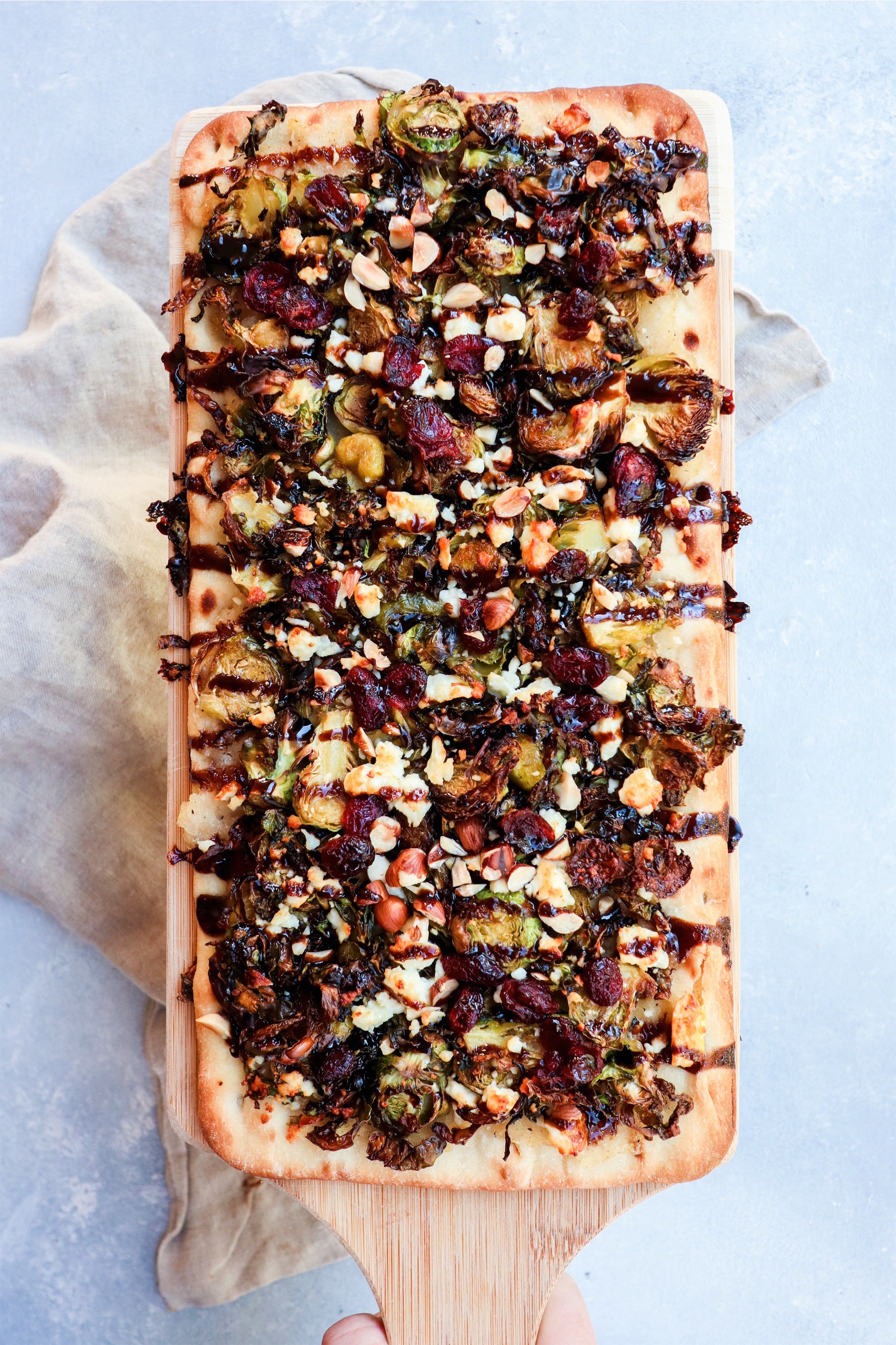 sweet onion & roasted brussel sprout flatbreads // cait's plate