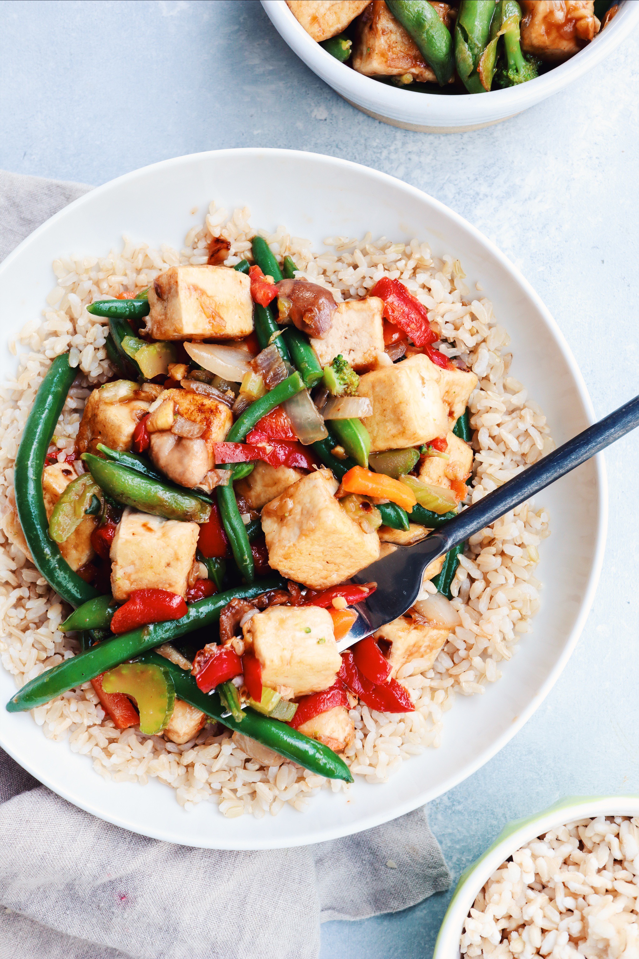 weeknight tofu & veggie stir-fry // cait's plate