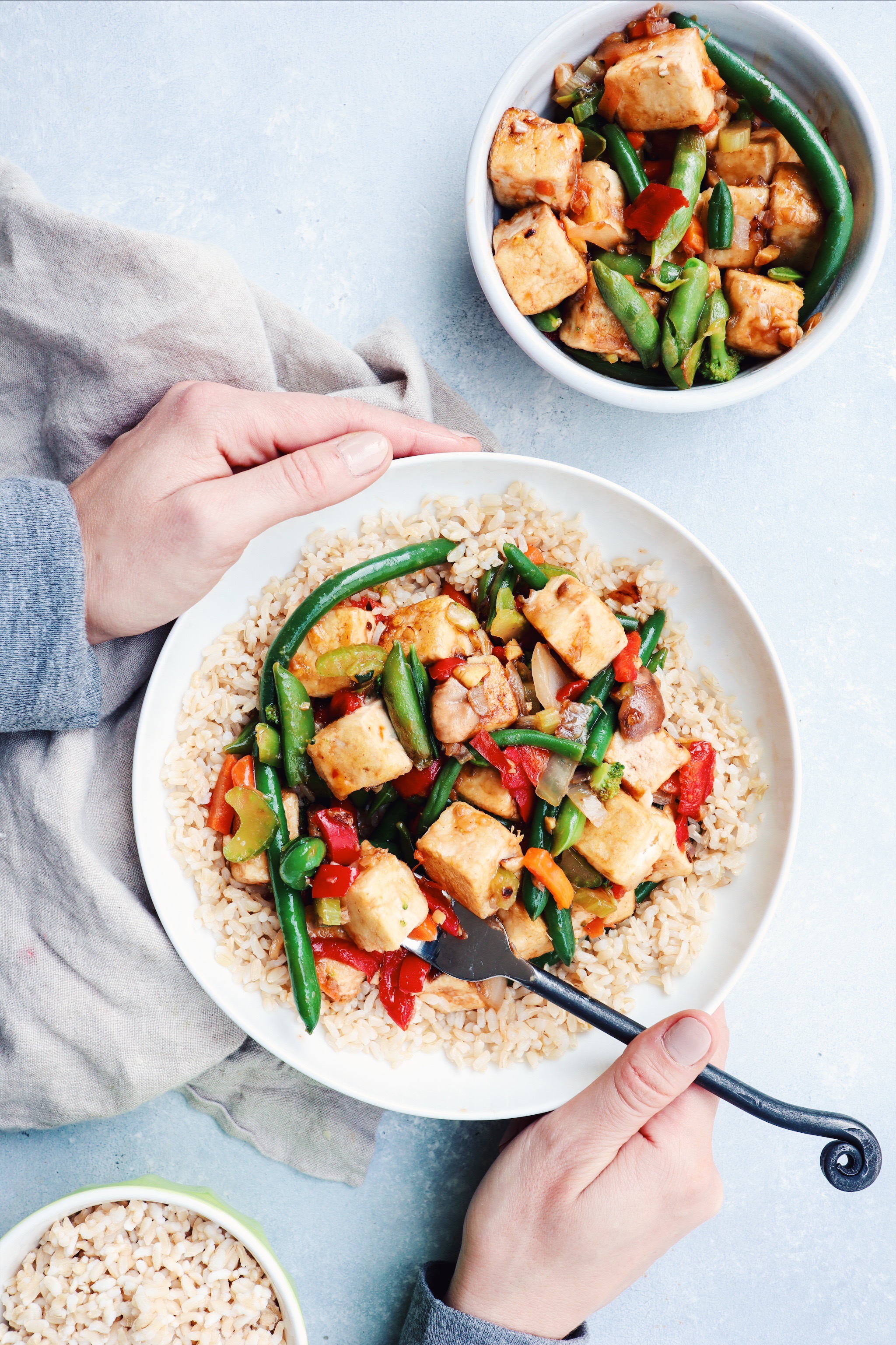 weeknight tofu & veggie stir-fry // cait's plate