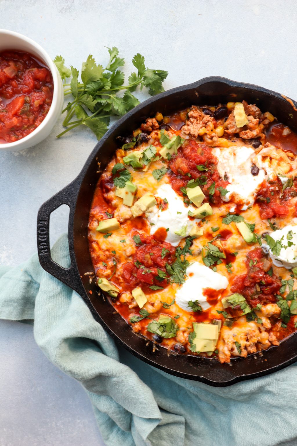 easy turkey taco skillet | cait's plate