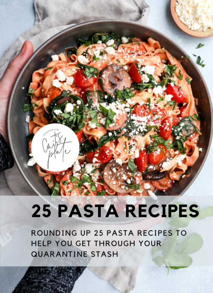 25 pasta recipes // cait's plate