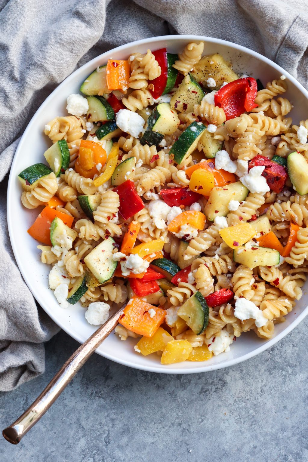 anything goes veggie pasta | cait's plate