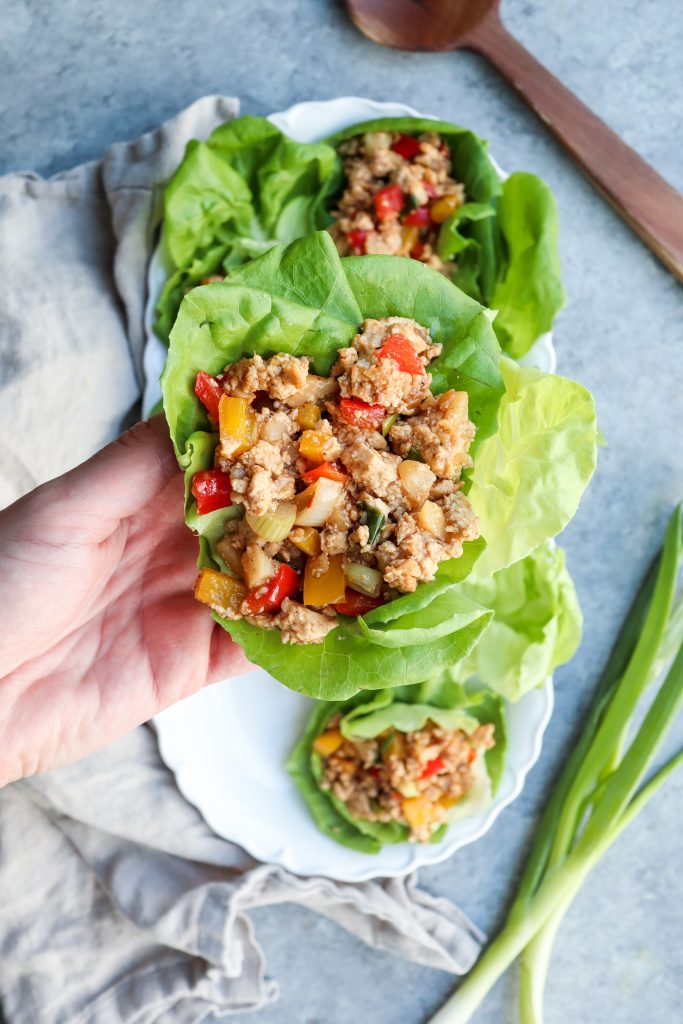 asian tofu lettuce wraps | cait's plate