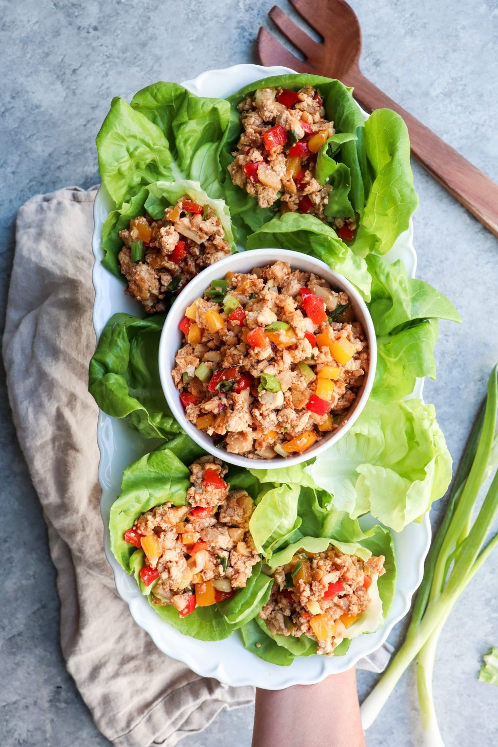 asian tofu lettuce wraps | cait's plate