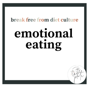 emotional eating // cait's plate
