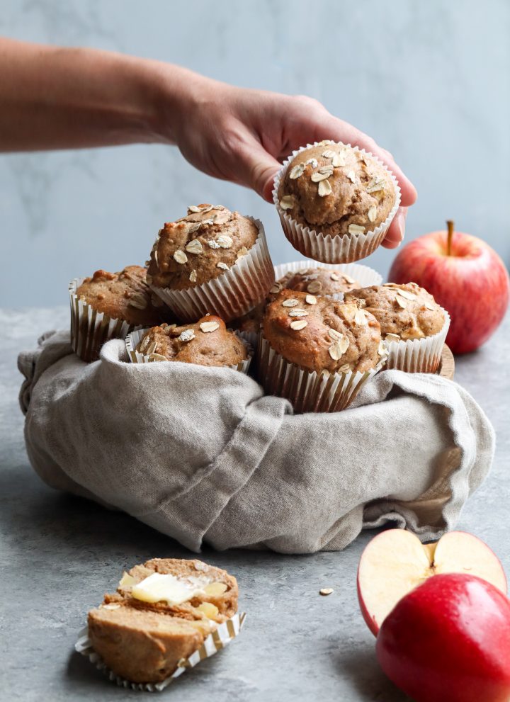 rustic apple muffins // cait's plate
