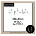 fullness is not failure // cait's plate