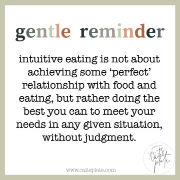 gentle reminder // cait's plate