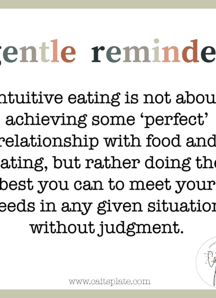 gentle reminder // cait's plate