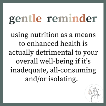 gentle reminder // cait's plate