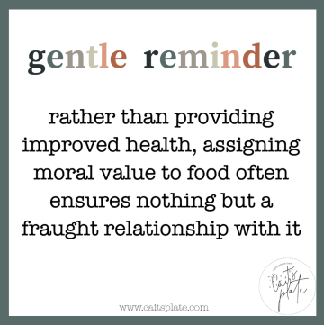 gentle reminder // cait's plate