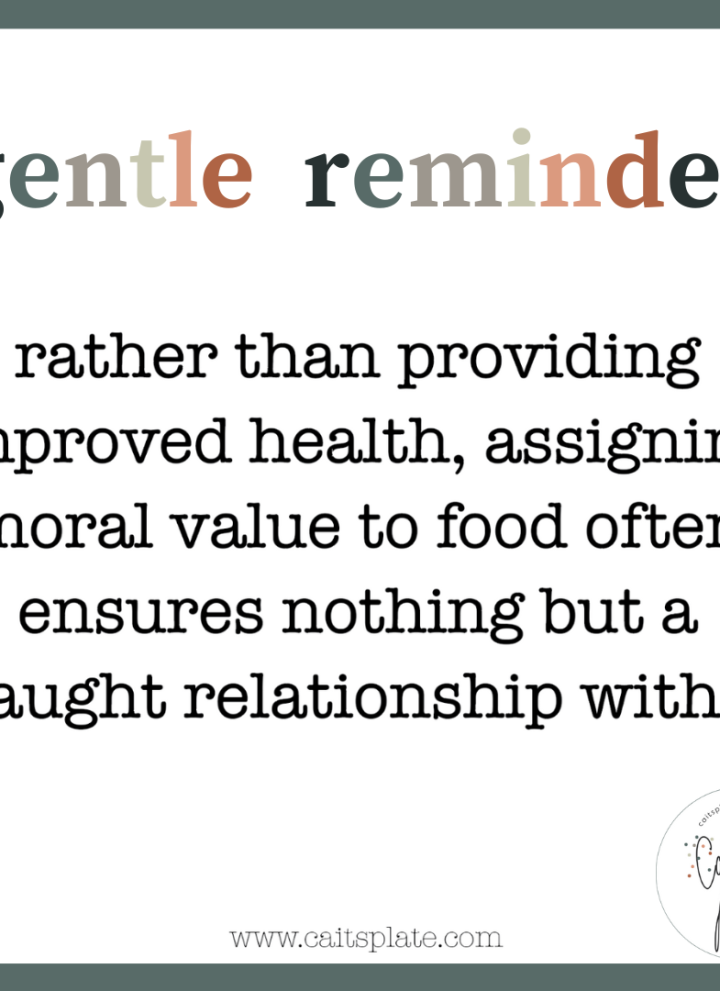 gentle reminder // cait's plate