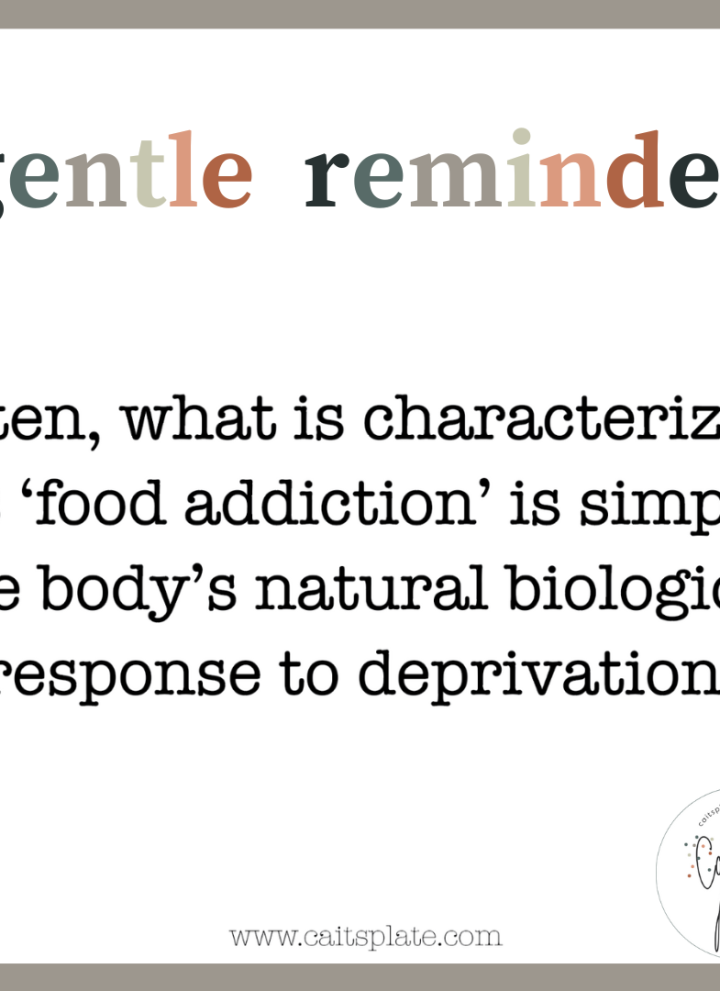 gentle reminder // cait's plate