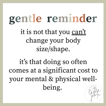 gentle reminder // cait's plate